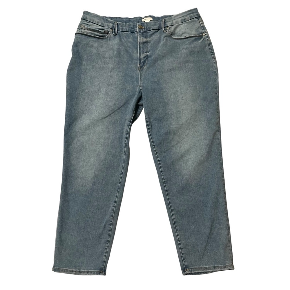 Good American Always Fits Good Classic Slim Straight Jeans, Sz 20-26 - Picture 5 of 16